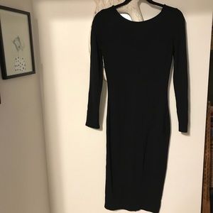 Anthropologie Charli long sleeved black dress